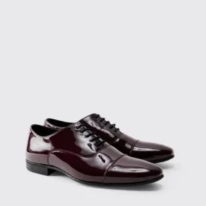 Zwarte Leren Heren puntschoen